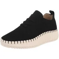 Ital-Design Moderne Sneaker für Damen – Atmungsaktiv und bequem Sneaker (89852932) Keilabsatz/Wedge Sneakers Low in Schwarz