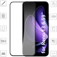 Wigento Handyhülle Für Oppo Reno 13 5G 2x 3D Premium Display H9 0,3mm Hart Glas Schutz, Spar Set 3D Full Display Schutz Glas