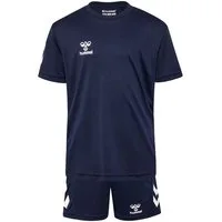 hummel T-Shirt Sportset Regular Fit Logodruck für Unisex (2-tlg) Normal Fit bedruckt atmungsaktiv Ohne Verschluss modisch-Style