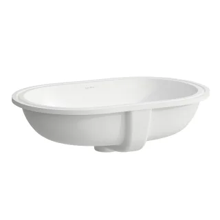 Laufen Einbau-Waschtisch von unten SAVOY 375x575x175 oval o. Hl. m.Ül. weiß matt, H8189467571091 H8189467571091