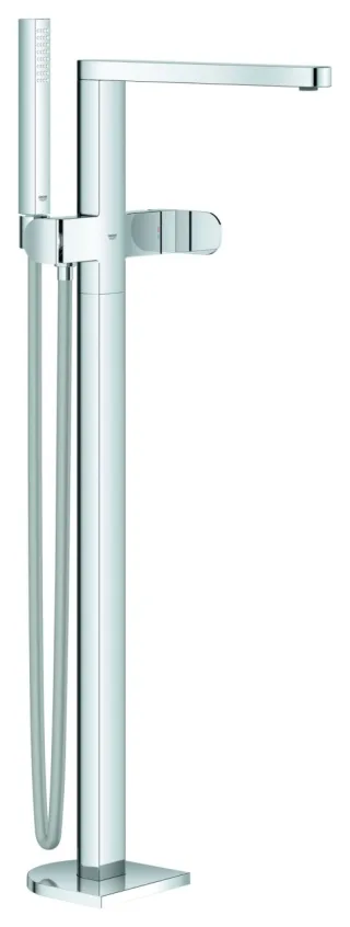 GROHE Einhand-Wannenbatterie Plus 23846_4, Bodenmontage Fertigmontageset chrom, 23846004 23846004