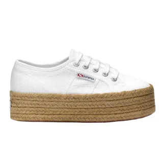 Superga - "2790" Sneaker für Damen, Seil, Plattform-Absatz (Weiß)
