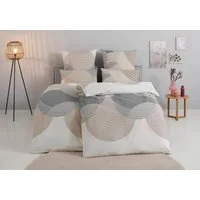 OTTO home Bettwäsche Carla ab Gr. 135x200 cm und in drei Qualitäten, Renforcé, 2 teilig, 100% Baumwolle, geometrisches Design, Kreise, Bierbaum by OTTO home