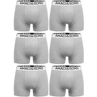 Amaci&Sons Boxershorts WESTON 6er Pack Boxershorts (6er-Pack) Herren Baumwolle Männer Unterhose Unterwäsche