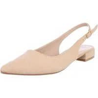 Ital-Design Eleganter Slingback Schuh mit verstellbarem Riemen Schnürpumps (91512380) Blockabsatz Schnür- & Riemchenpumps in Beige