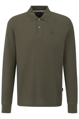 bugatti - Herren Polo 1/1 Arm oliv - Gr. - L