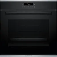 BOSCH Pyrolyse Backofen Serie 4 HBA272BB3, mit Teleskopauszug nachrüstbar, Air Fry für knusprige Lebensmittel & automatische Selbstreinigung
