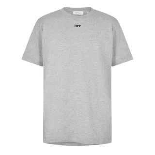 Off White - "Off" T-Shirt für Herren, kurzärmlig (Hellgrau)