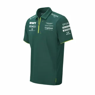 Aston Martin Cognizant F1 Offizielles Team Herren Green Polo Shirt