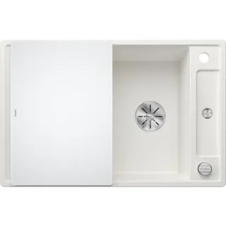 Blanco Axia III 45 S Spüle 523187 78x47cm, PuraDur weiß, reversibel, mit Glasschneidbrett