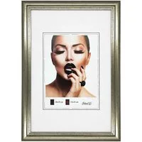 IDEAL TREND Bilderrahmen Artus Kunststoff Bilderrahmen Wanddeko Collage Poster Bilder Foto Rahm, für 1 Bilder (1 St), Hochwertiger Kunststoffrahmen halbrunde Leiste Echtglas MDF-Rückwand