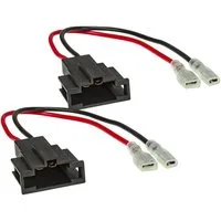 tomzz Audio Lautsprecheradapter 2er Set auf DIN passt für Audi A4 A6 Q5 Q7 TT ab 2 Auto-Lautsprecher