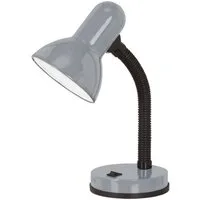 EGLO Tischleuchte BASIC, Ein-/Ausschalter, ohne Leuchtmittel, Leuchtmittel wechselbar, Ø12,5 x H30 cm / exkl. 1 x E27 (je max. 40W) / Wippschalter