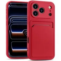 CoolGadget Handyhülle Card Case Handy Tasche für Apple iPhone 17 Pro Max 6,9 Zoll, Silikon Schutzhülle mit Kartenfach für iPhone 17 Pro Max Hülle