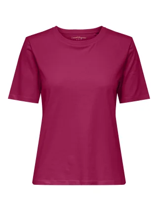 ONLY - ONLHAPPY S/S O-NECK TEE PR JRS Sangria - Gr. - M