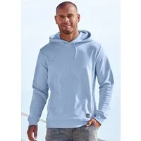 John Devin Hoodie Langarm, Sweatshirt mit Rundhals und Kapuze, Baumwollmischung