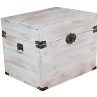 Kistenkolli Altes Land Allzweckkiste Holztruhe Elsa Shabby weiss (Spar-Set, 1er Set)