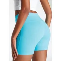 LASCANA Shorts mit breitem Bündchen und Logodruck, Loungewear