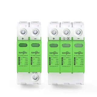 SPD DC Surge Protector 2P/3P 1000V High Discharge Capacity 40kA Photovoltaic Solar Lightnin Protection Efficient Operati