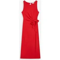 Grace & Mila Sommerkleid WYLA - Midikleid mit Rundhalsausschnitt - Rot