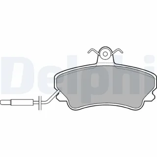Delphi Bremsbel?ge vorne Renault Espace LP822