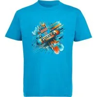 MyDesign24 T-Shirt Kinder Print Shirt Skateboard mit born to skate Aufschrift Bedrucktes Jungen und Mädchen Skater T-Shirt i534