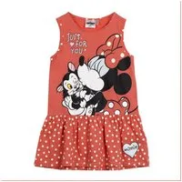 Disney Minnie Mouse Midikleid Kleid Mädchenkleid & Freizeitkleid aus atmungsaktivem Single Jersey