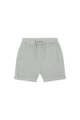 Leevje Shorts aus Musselin 'cappuccino' - 62/68