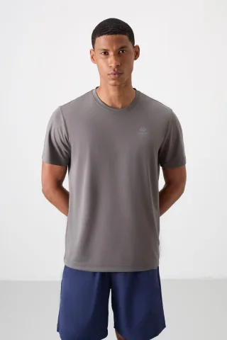 Herren T-Shirt mit Logo-Druck und Rundhalsausschnitt