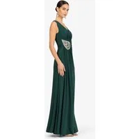 Kraimod Abendkleid mit Drapierung und Zierstein-Detail