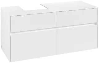 Villeroy & Boch Waschtischunterschrank Collaro C098B0 1200x548x500mm mit Beleuchtung White Matt C098B0MS
