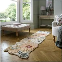 FLAIR RUGS Wollteppich Daphne Floral, 100% Wolle, rechteckig, Höhe: 10 mm, organischen Blumenmotive, Wohnzimmer, Schlafzimmer, Esszimmer