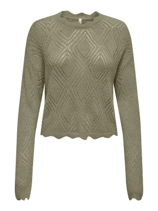 ONLY - ONLPAMELA LS STRUCT PULLOVER CC KNT - Gr. - XL