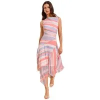 LIPSY Midikleid Lipsy Fit and Flare Midikleid + U-Boot-Ausschnitt (1-tlg)