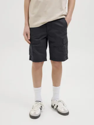 JACK&JONES - JPSTCOLE JJMATEO CARGO SHORT JNR black - Gr. - 170
