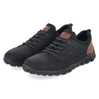 Rieker Slip-On-Sneaker  Schwarz - Gr. 41 -  Textil
