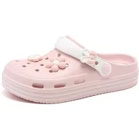 HUSK'SWARE Clog (Damen Blumen Clogs Sommer Freizeit) Leichte, atmungsaktive Clogs Rutschfeste Sandalen aus EVA-Material