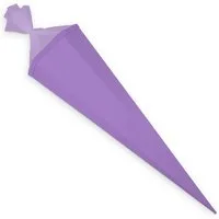 itenga Schultüte itenga Bastelschultüte mit Verschluss LILA 6eckig 85cm