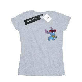 Disney - "Lilo And Stitch Guitar" T-Shirt für Damen (Grau)