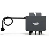 SUNNIVA Wechselrichter TSUN TSOL-MX800Lite 800 W Mikro-Wechselrichter, (2 MPPT, WiFi & Bluetooth, IP67, Micro Inverter für 2 Solarmodule inklusive 5m Anschlusskabel)