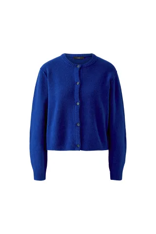Oui - ILAYA Strickjacke royal blue - Gr. - 38