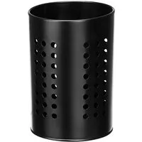 KINVARA Besteckhalter BESTECKHALTER aus Metall 18cm hoch Schwarz Besteckkorb 804, Küchenutensilienhalter Abtropfkorb Korb Besteck