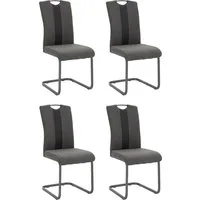 HELA Freischwinger Amber (Set, 4 St), 2 oder 4 Stück, Bezug aus Webstoff