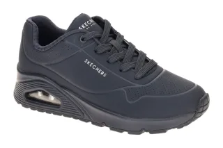 Skechers 73690 DKNV Uno - Stand On Air Damen Halbschuhe Blau Wetterschutz