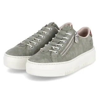 Rieker Slip-On-Sneaker - Gr. 36 - Grün - Kunstleder