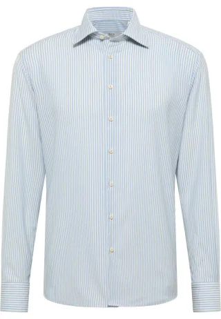 ETERNA - Gestreiftes Businesshemd blau - Gr. - 41