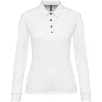Kariban Langarm-Poloshirt Langarm-Polohemd für Damen aus Jersey
