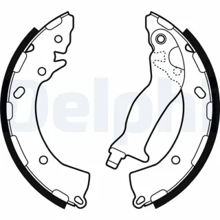Delphi Bremsbacken hinten Hyundai Accent I10 I20 Kia Rio