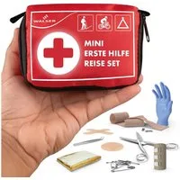 WALSER Erste-Hilfe-Set Mini Verbandstasche EU-Verordnung 2017/745, wasserfest