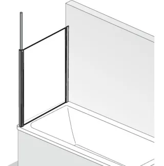 HSK Premium Softcube Seitenwand passend zu Softcube Badewannenaufsatz 6816075